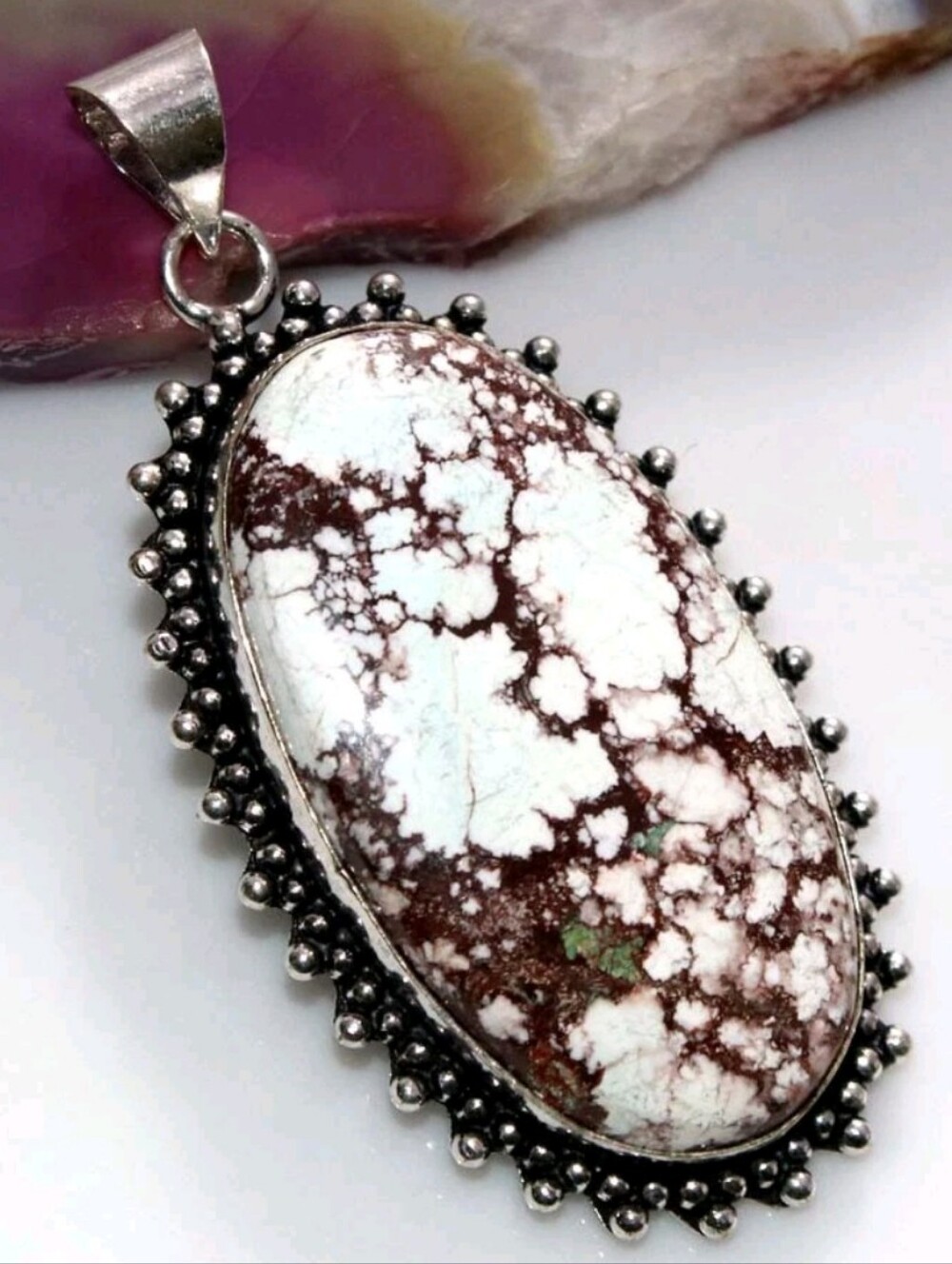 Wild Horse Jasper Gemstone Jewelry 925 Sterling Silver Handmade Pendant Necklace
